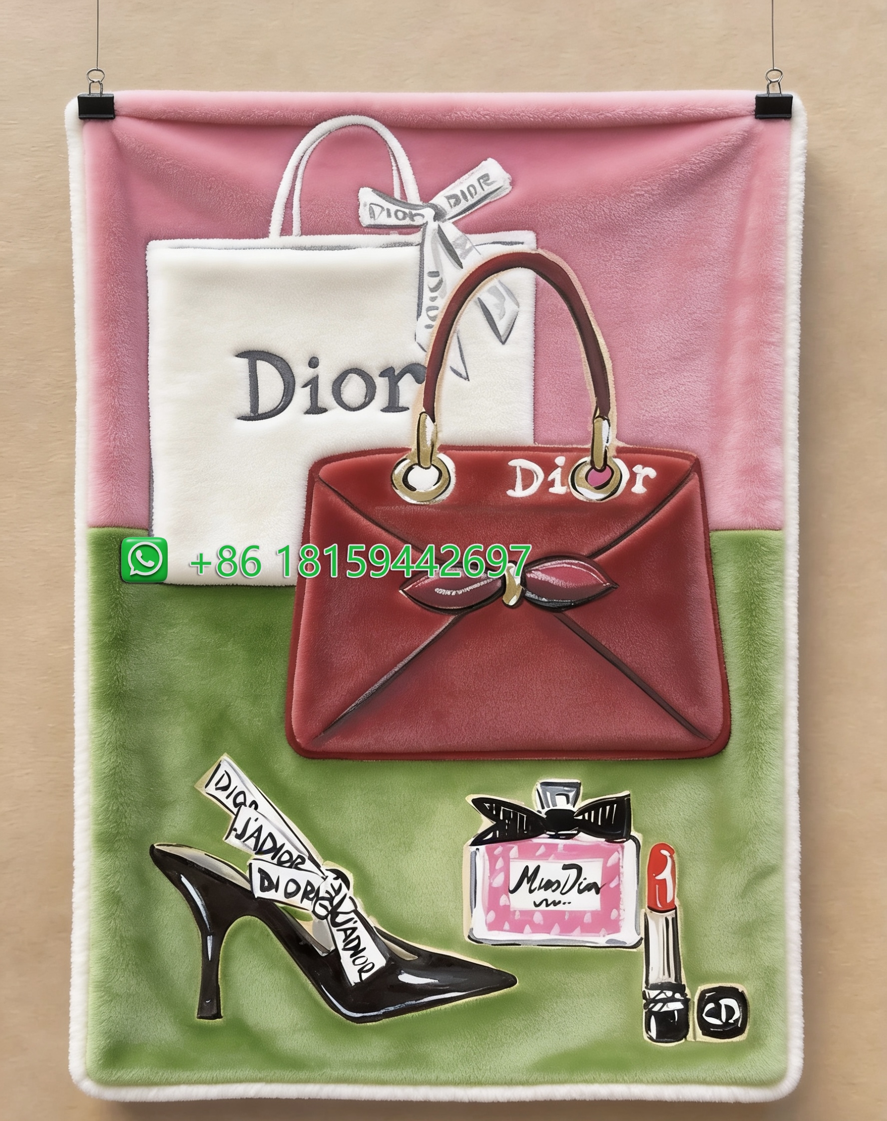 Dior Throw Blankets